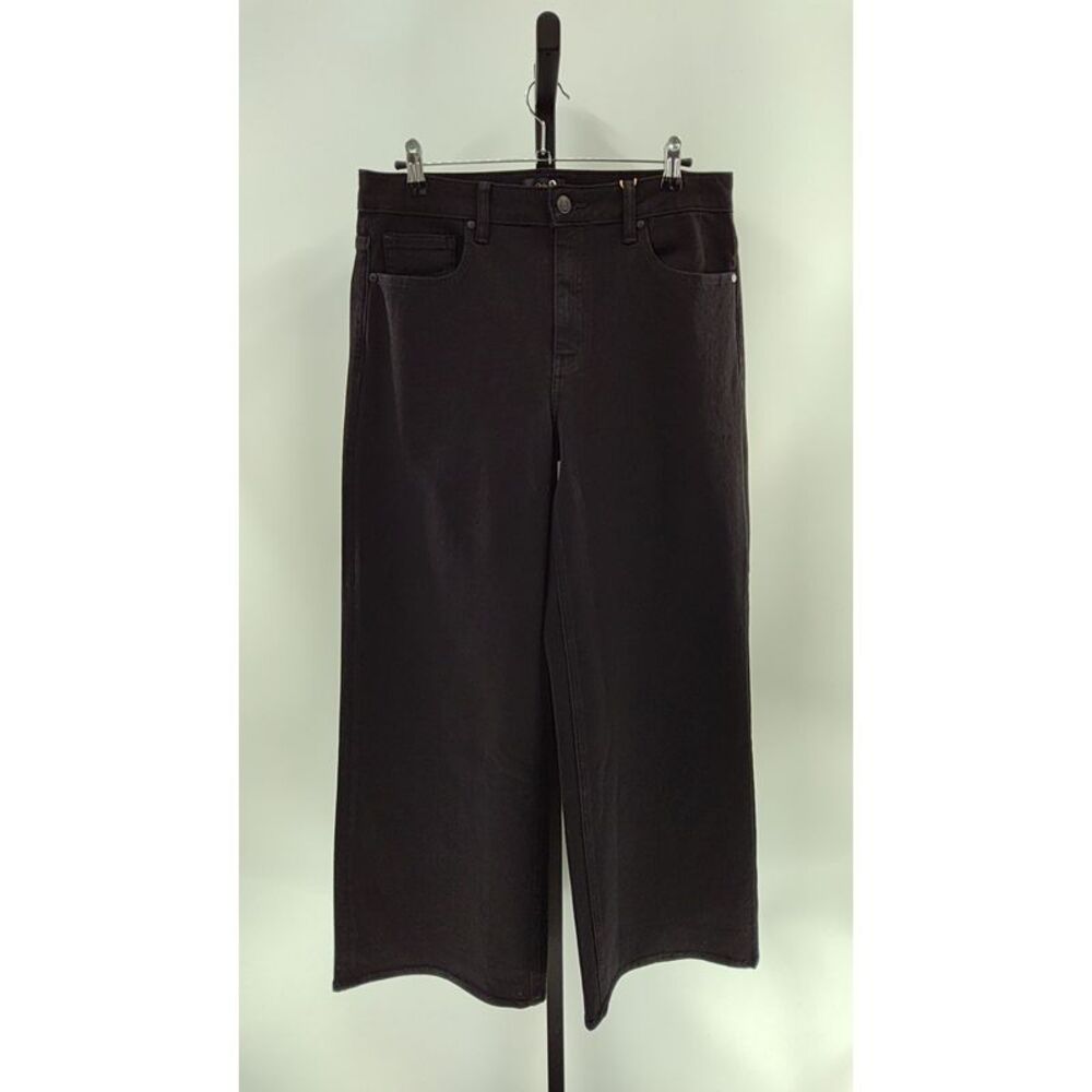 Quince Women Bella Stretch Wide Leg Jeans Black 31